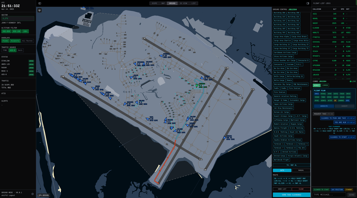 GAMA automated ground routing and taxi control